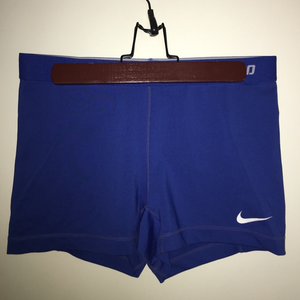 Blue Nike Pro Shorts